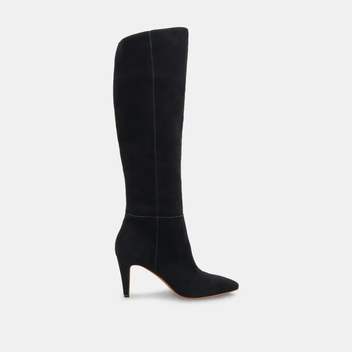 Haze Boots Onyx Suede Women Dolce Vita Boots and Booties