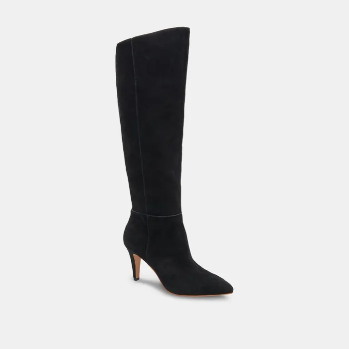 Haze Boots Onyx Suede Women Dolce Vita Boots and Booties