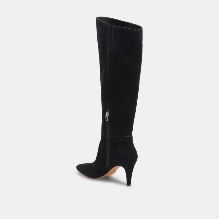 Haze Boots Onyx Suede Women Dolce Vita Boots and Booties