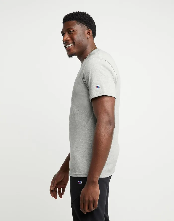 Heritage ShortSleeve TShirt C Logo Oxford Grey Men Champion TShirts and Tops