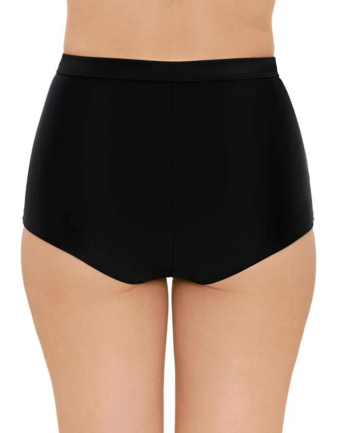HighWaisted Boyshort Bathing Suit Bottoms C Logo Black Women Champion Swimwear