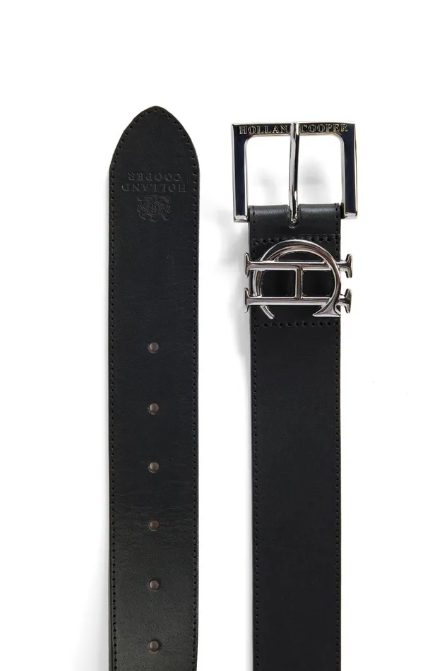 Holland Cooper Belts Women HC Classic Belt Black Silver