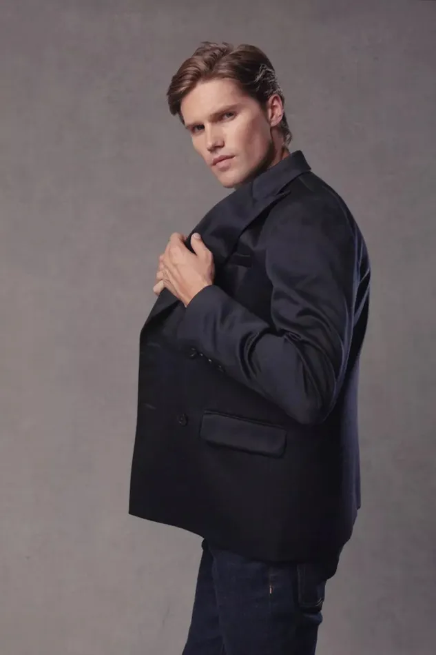 Holland Cooper Blazers Men The Double Breasted Blazer Navy Barathea Holland Cooper Blazers Men The Double Breasted Blazer Navy Barathea