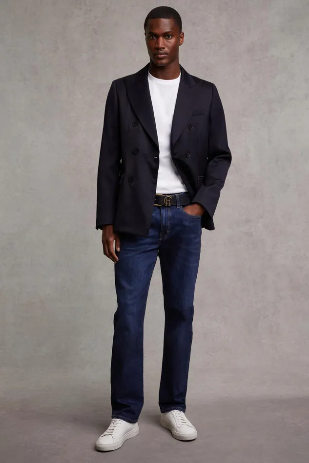Holland Cooper Blazers Men The Double Breasted Blazer Navy Barathea Holland Cooper Blazers Men The Double Breasted Blazer Navy Barathea