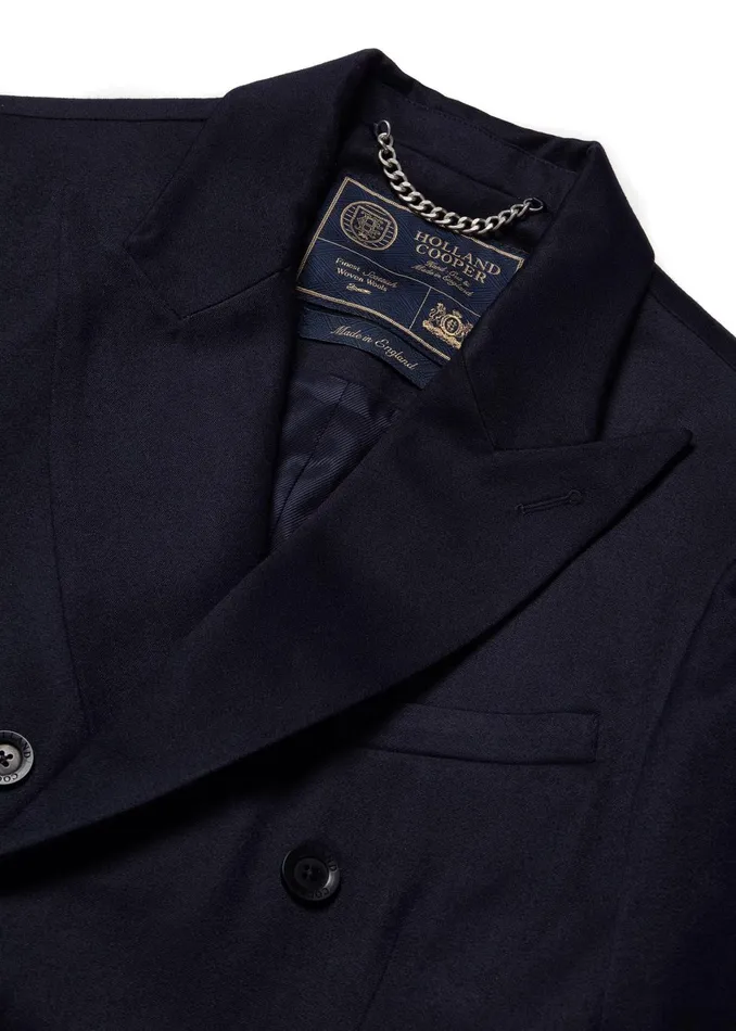 Holland Cooper Blazers Men The Double Breasted Blazer Navy Barathea Holland Cooper Blazers Men The Double Breasted Blazer Navy Barathea