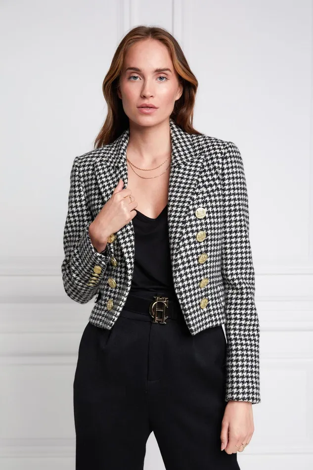 Holland Cooper Blazers Women Brompton Jacket Houndstooth