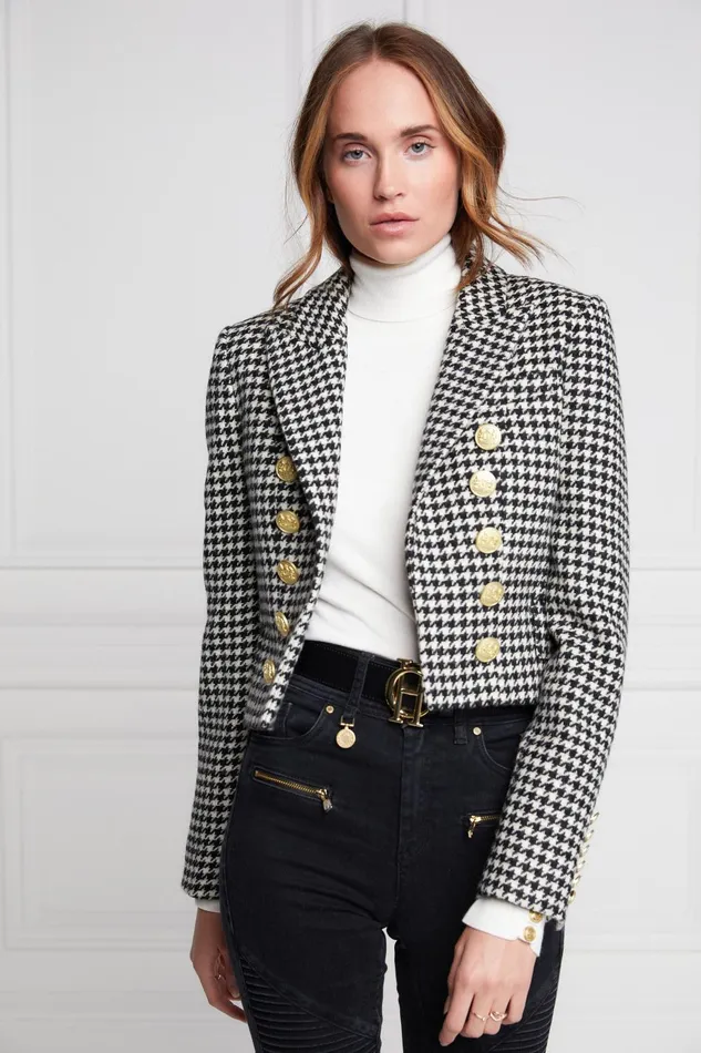 Holland Cooper Blazers Women Brompton Jacket Houndstooth