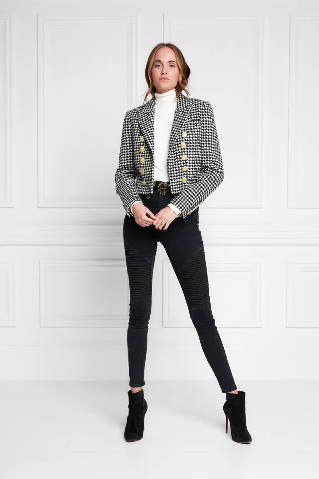 Holland Cooper Blazers Women Brompton Jacket Houndstooth