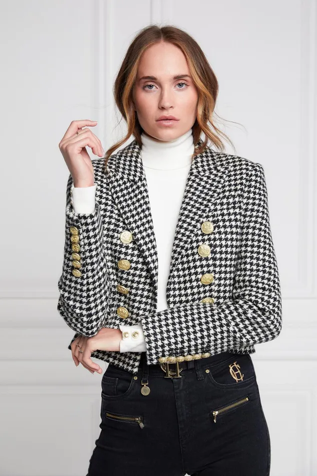 Holland Cooper Blazers Women Brompton Jacket Houndstooth