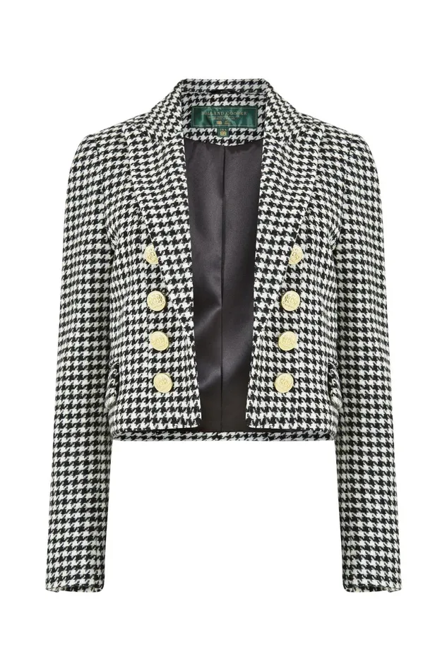 Holland Cooper Blazers Women Brompton Jacket Houndstooth