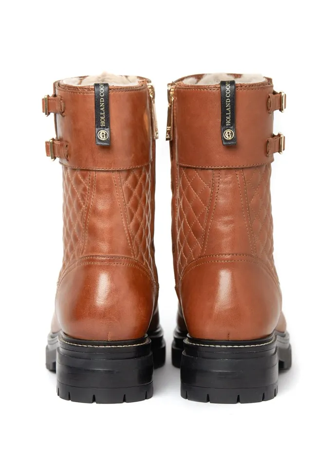 Holland Cooper Boots Women Camden Biker Boot Tan Holland Cooper Boots Women Camden Biker Boot Tan