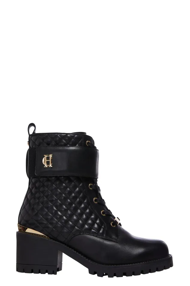 Holland Cooper Boots Women Heeled Biker Boot