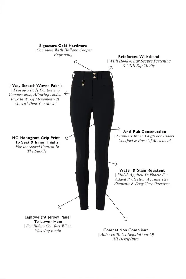Holland Cooper Breeches Women Windsor Breeches Black Holland Cooper Breeches Women Windsor Breeches Black
