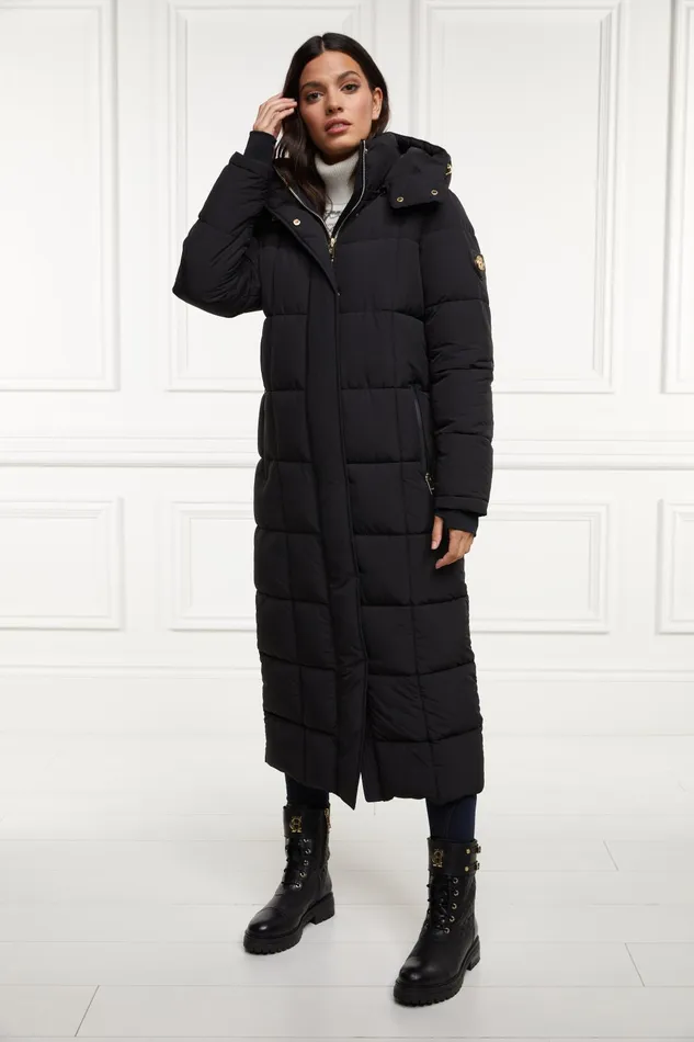 Holland Cooper Coats Women Carrington Longline Coat Black