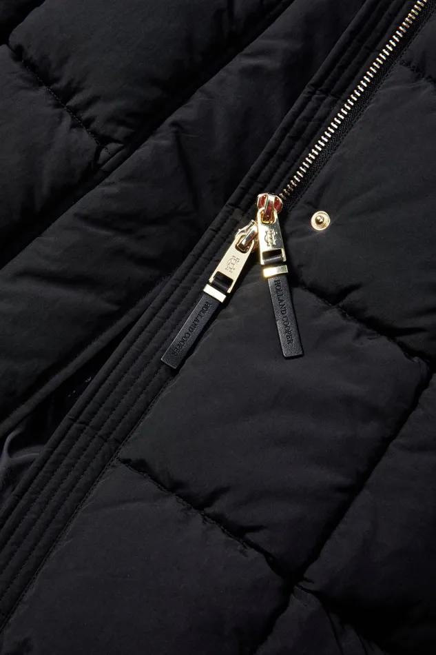 Holland Cooper Coats Women Carrington Longline Coat Black Holland Cooper Coats Women Carrington Longline Coat Black
