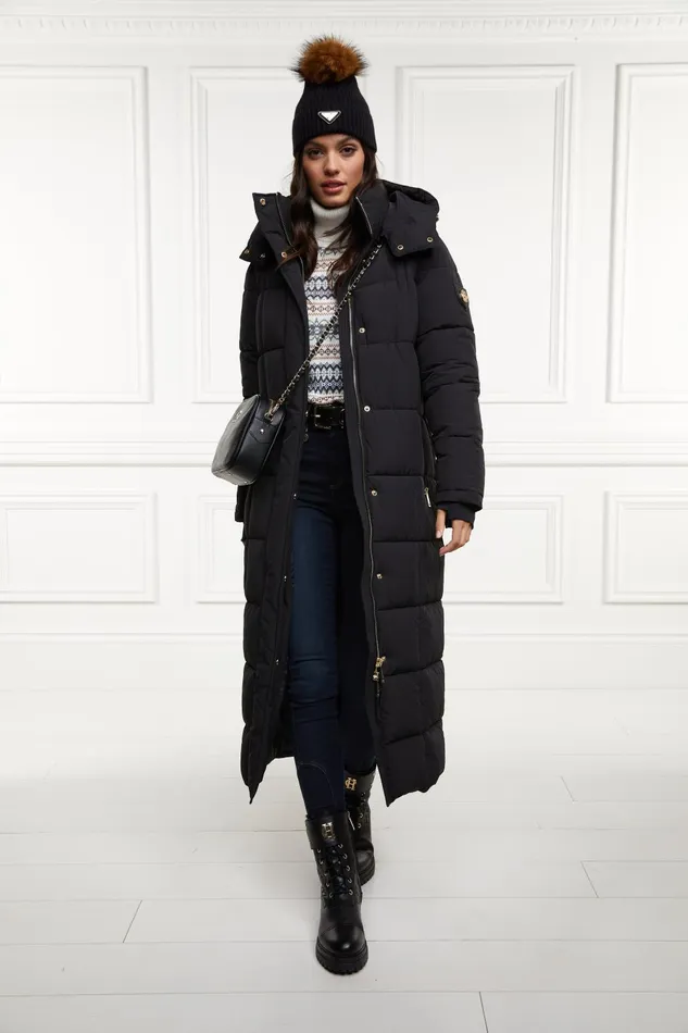 Holland Cooper Coats Women Carrington Longline Coat Black Holland Cooper Coats Women Carrington Longline Coat Black