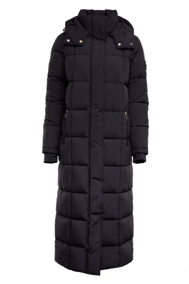 Holland Cooper Coats Women Carrington Longline Coat Black Holland Cooper Coats Women Carrington Longline Coat Black