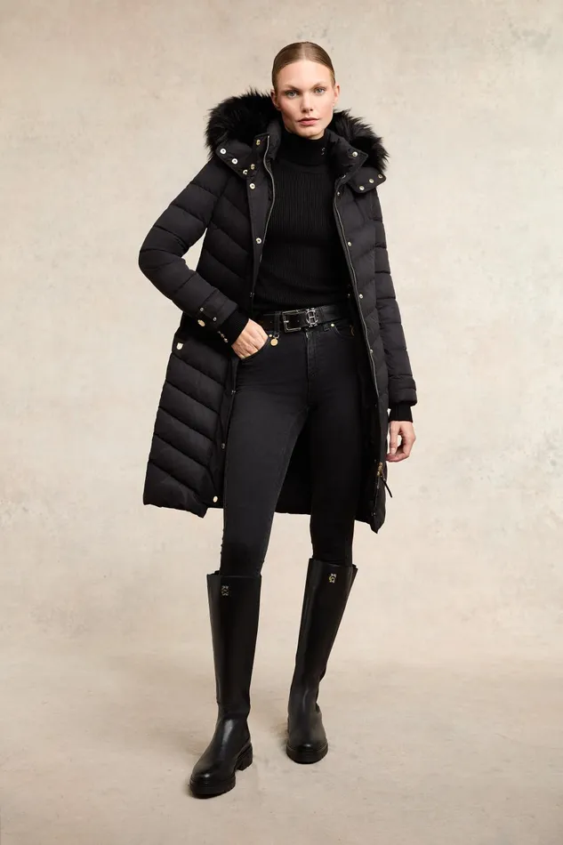 Holland Cooper Coats Women Chamonix Coat Black Holland Cooper Coats Women Chamonix Coat Black