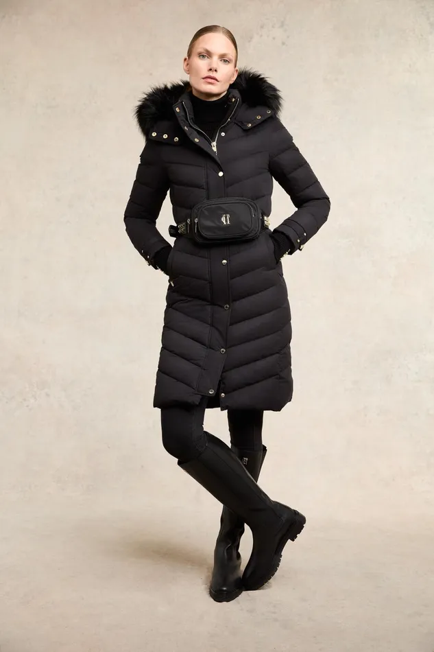 Holland Cooper Coats Women Chamonix Coat Black Holland Cooper Coats Women Chamonix Coat Black