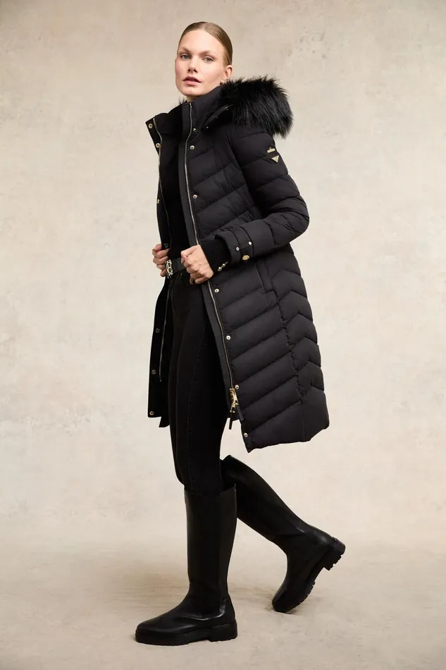 Holland Cooper Coats Women Chamonix Coat Black Holland Cooper Coats Women Chamonix Coat Black