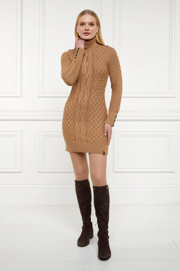 Holland Cooper Dresses Women Country Roll Neck Dress