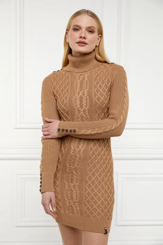 Holland Cooper Dresses Women Country Roll Neck Dress Holland Cooper Dresses Women Country Roll Neck Dress