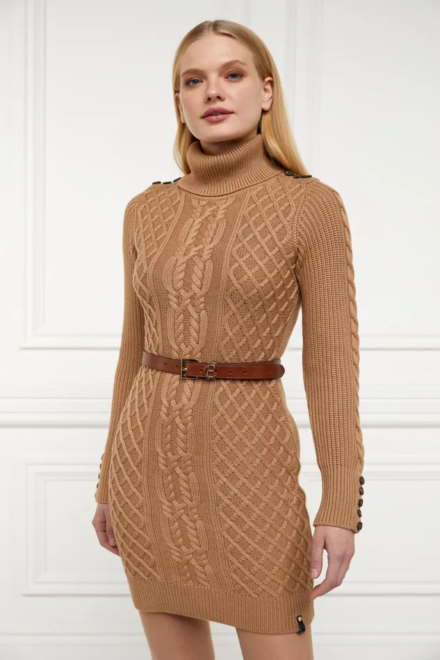 Holland Cooper Dresses Women Country Roll Neck Dress Holland Cooper Dresses Women Country Roll Neck Dress