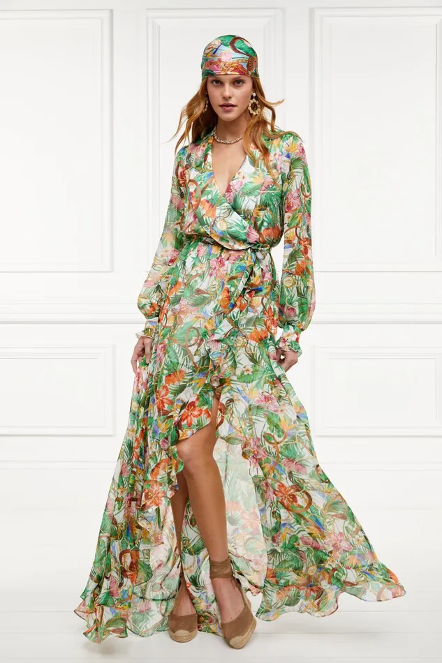 Holland Cooper Dresses Women Ellisa Maxi Dress St Lucia