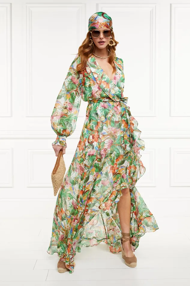 Holland Cooper Dresses Women Ellisa Maxi Dress St Lucia