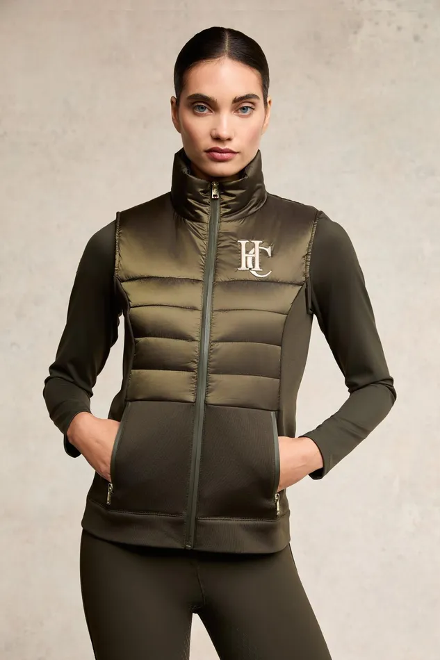 Holland Cooper Gilets Women Hybrid Gilet Khaki