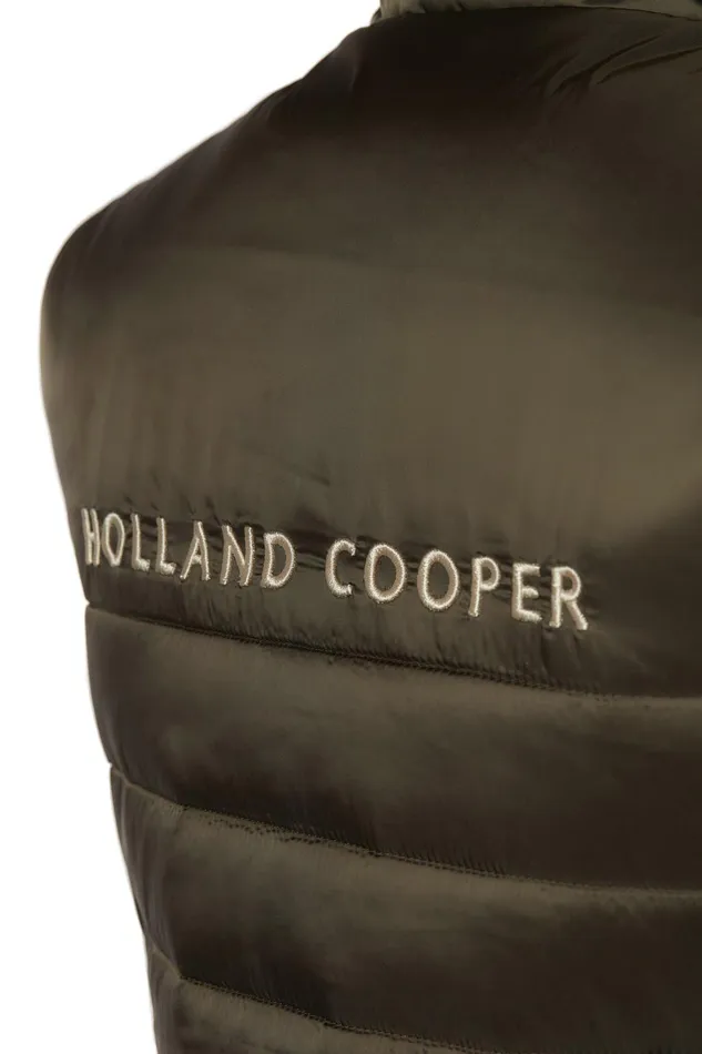 Holland Cooper Gilets Women Hybrid Gilet Khaki Holland Cooper Gilets Women Hybrid Gilet Khaki