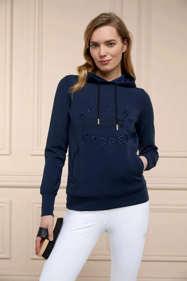 Holland Cooper Hoodies and Sweatshirts Women Crystal Hoodie Navy Holland Cooper Hoodies and Sweatshirts Women Crystal Hoodie Navy