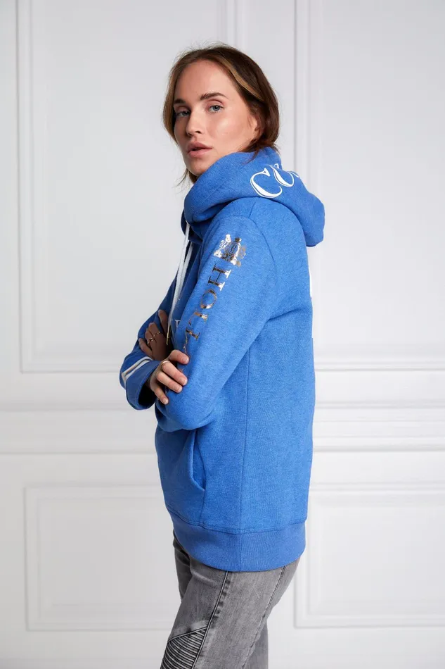 Holland Cooper Hoodies Women HC Heritage Hoodie Cobalt