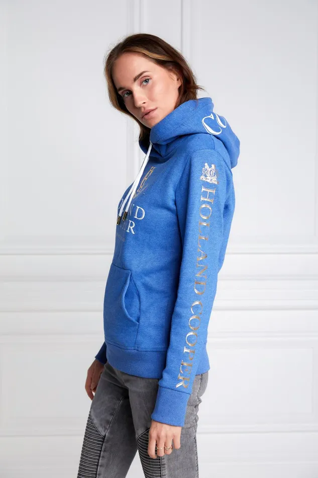 Holland Cooper Hoodies Women HC Heritage Hoodie Cobalt