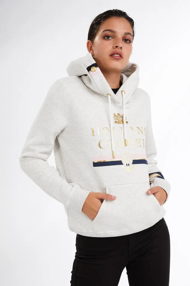 Holland Cooper Hoodies Women HC Heritage Hoodie Grey