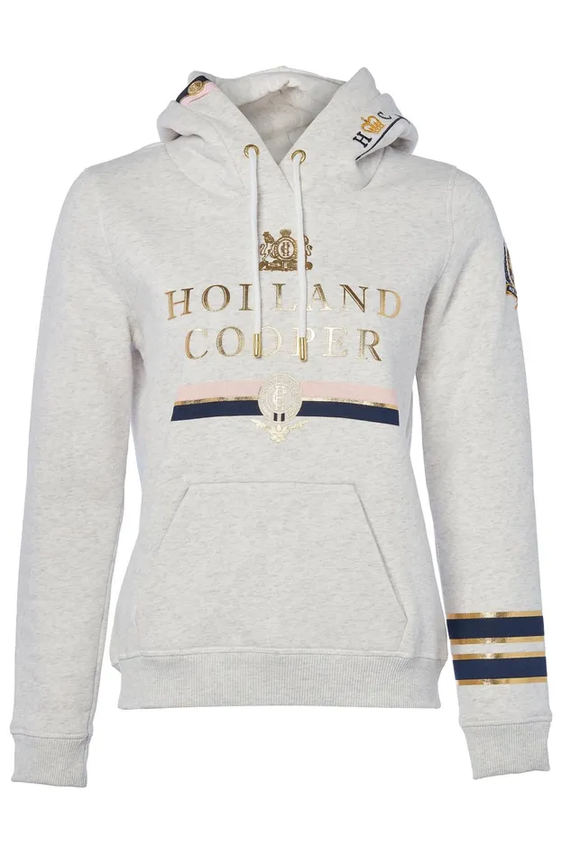 Holland Cooper Hoodies Women HC Heritage Hoodie Grey