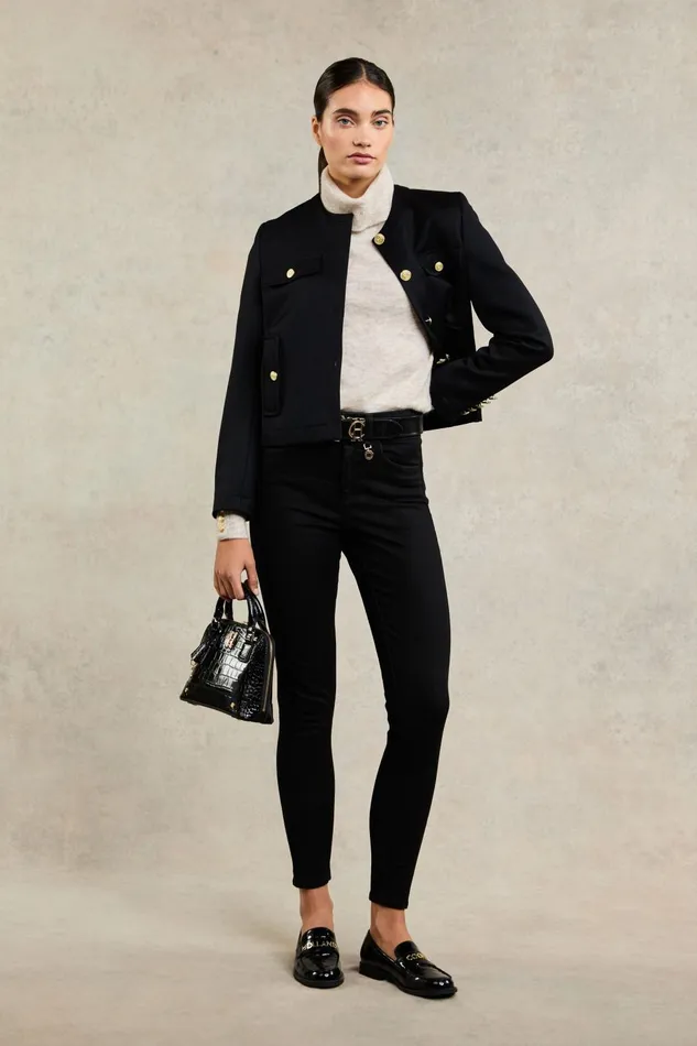Holland Cooper Jeans Women 5 Pocket Jodhpur Jean Black Holland Cooper Jeans Women 5 Pocket Jodhpur Jean Black