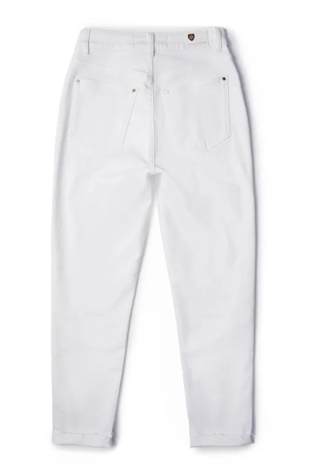 Holland Cooper Jeans Women High Rise Slim Jean White Holland Cooper Jeans Women High Rise Slim Jean White
