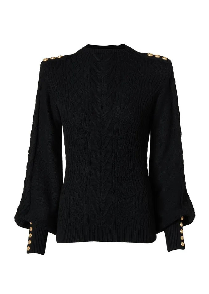 Holland Cooper Knitwear Women Rachel Knit Black Holland Cooper Knitwear Women Rachel Knit Black