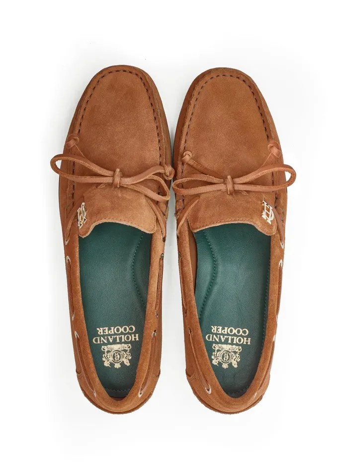 Holland Cooper Loafers Women Deck Shoe Tan Holland Cooper Loafers Women Deck Shoe Tan