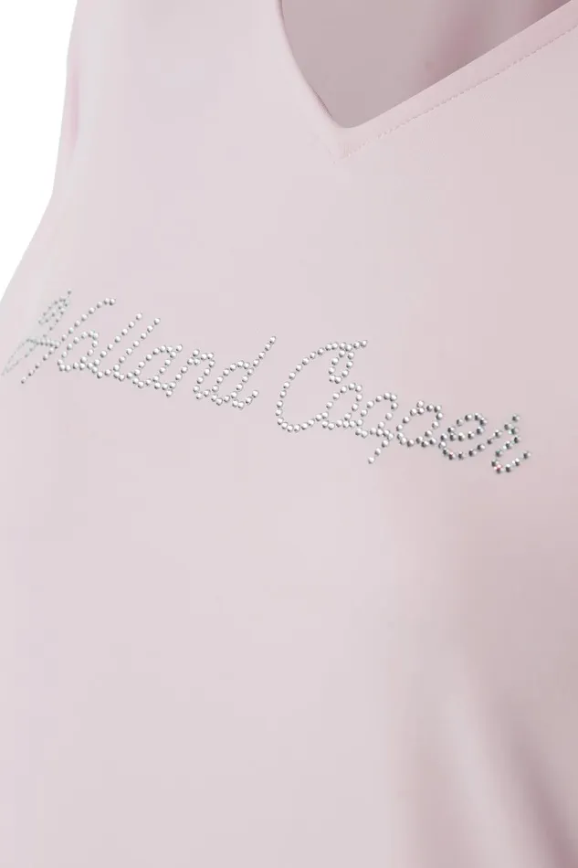Holland Cooper Polo Shirts and Tees Women Training VNeck Tee Blush Holland Cooper Polo Shirts and Tees Women Training VNeck Tee Blush