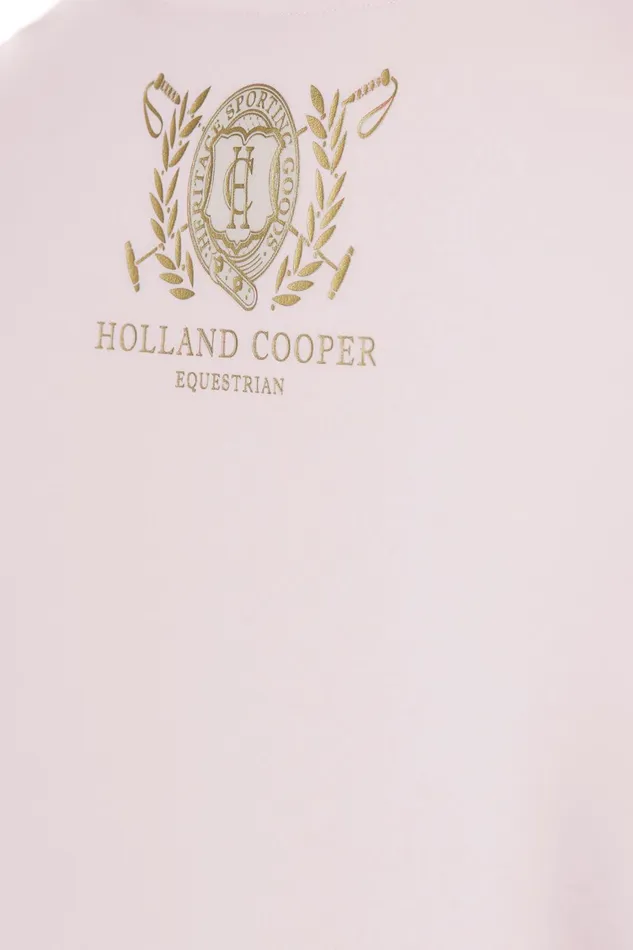 Holland Cooper Polo Shirts and Tees Women Training VNeck Tee Blush Holland Cooper Polo Shirts and Tees Women Training VNeck Tee Blush