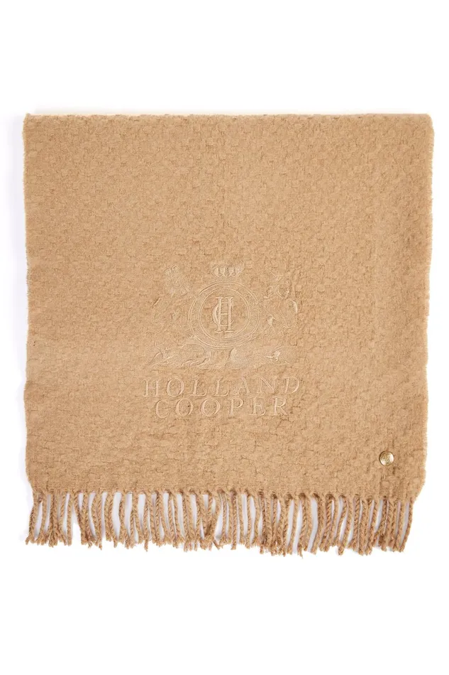 Holland Cooper Scarves Women HC Chelsea Scarf Camel