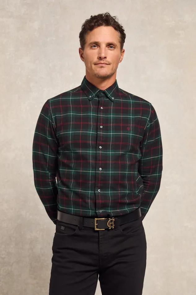 Holland Cooper Shirts Men Classic Button Down Shirt Emerald Holland Cooper Shirts Men Classic Button Down Shirt Emerald