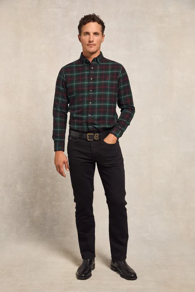 Holland Cooper Shirts Men Classic Button Down Shirt Emerald Holland Cooper Shirts Men Classic Button Down Shirt Emerald