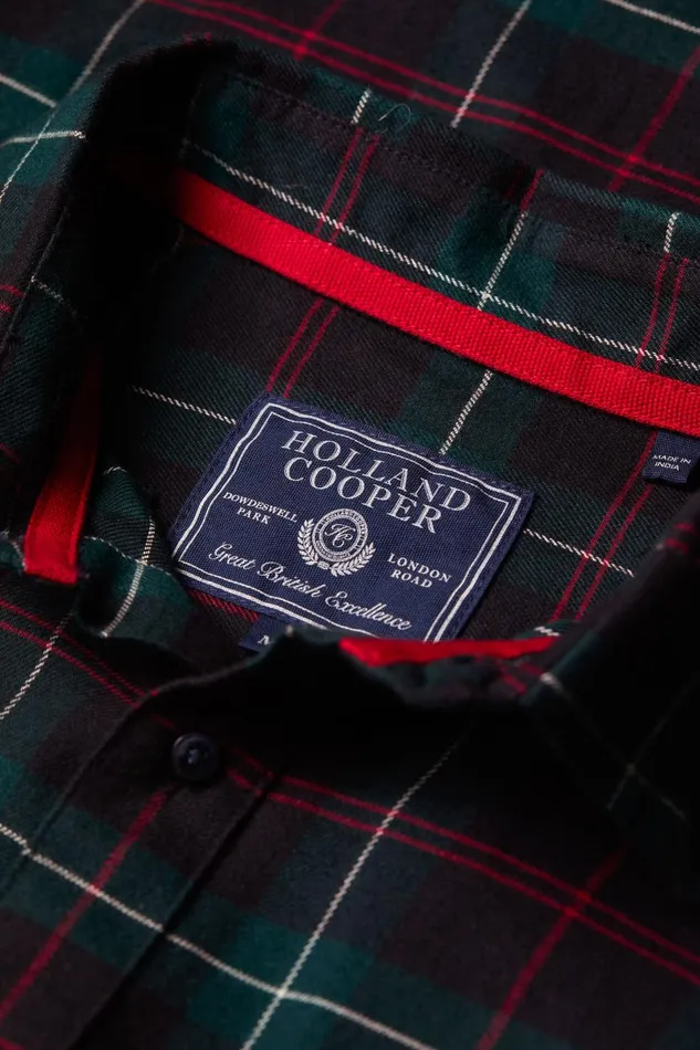 Holland Cooper Shirts Men Classic Button Down Shirt Emerald Holland Cooper Shirts Men Classic Button Down Shirt Emerald