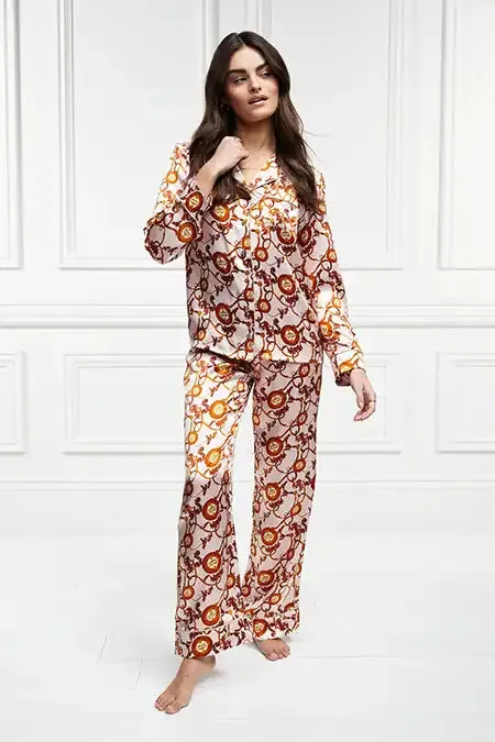 Holland Cooper Sleepwear Women Silk Pyjama Trouser Blush