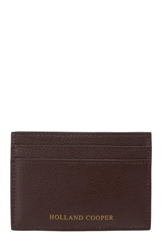 Holland Cooper Small Leather Goods Women Chelsea Card Holder Brown Herringbone Holland Cooper Small Leather Goods Women Chelsea Card Holder Brown Herringbone