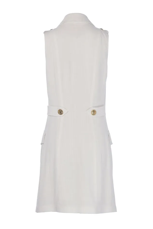 Holland Cooper Tailoring Women Chelsea Dress Oyster Linen