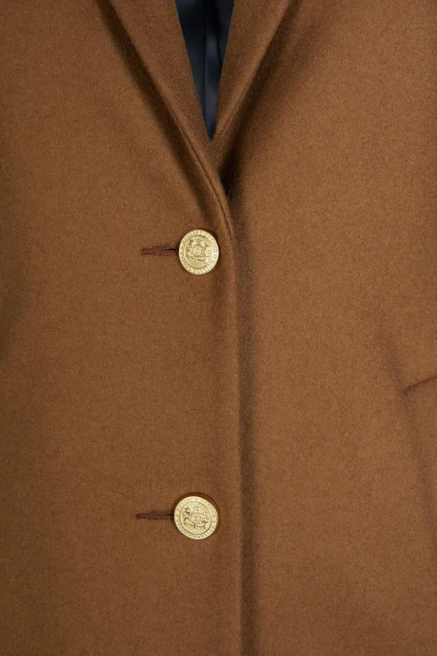 Holland Cooper Tailoring Women Full Length Regency Coat Dark Camel